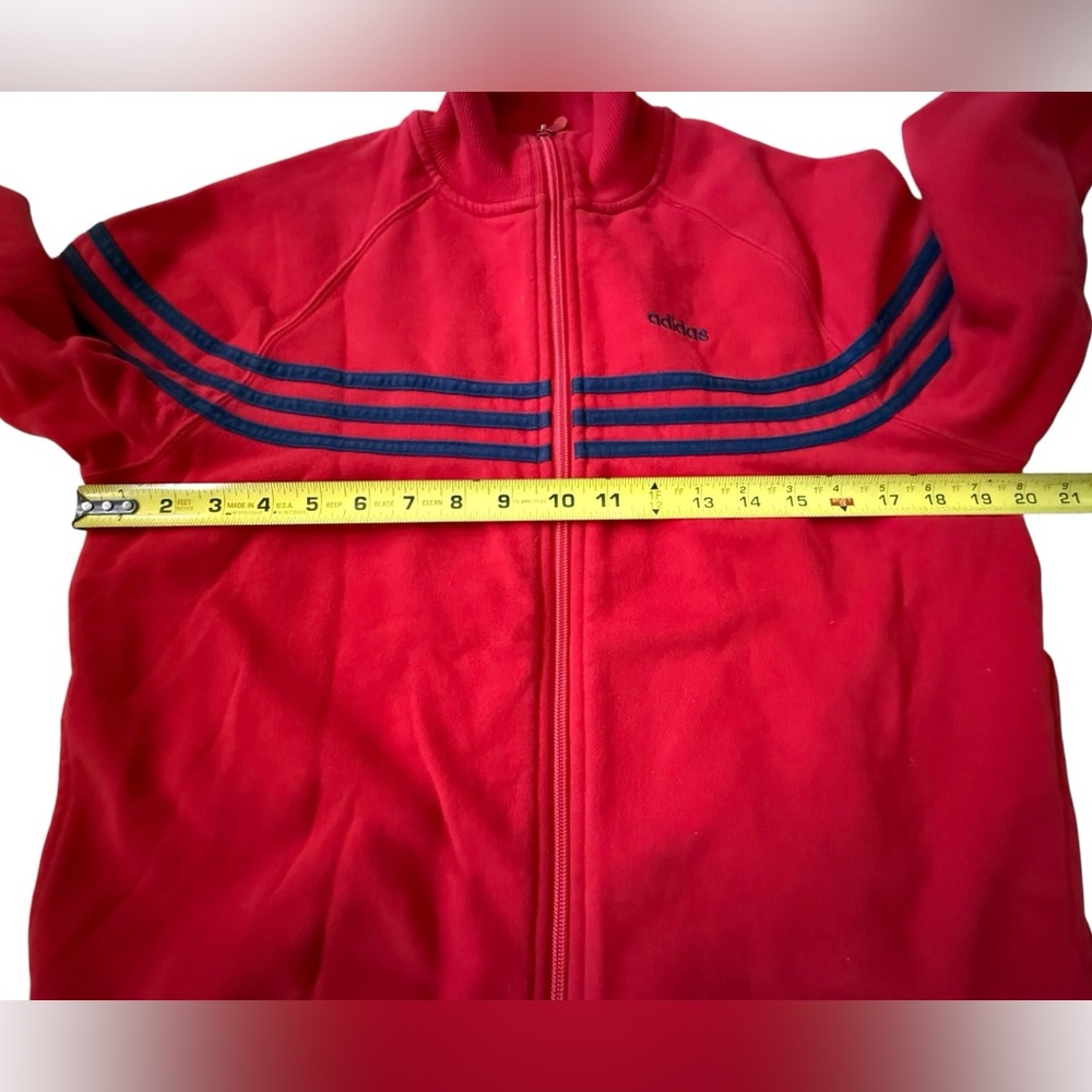 Vintage Adidas Full Zip Sweatshirt, Medium - Picture 5 of 8